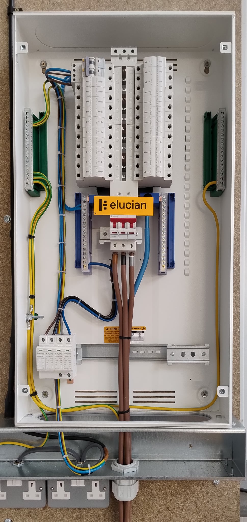 3-Phase Distribution Board installation detail